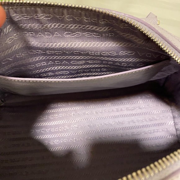 Authentic Prada saffiano top handle bag in lilac - Picture 9 of 16